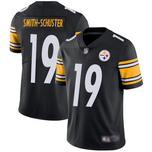 Youth Pittsburgh Steelers Football 19 Limited Black JuJu Smith Schuster Home Vapor Untouchable Nike NFL Jersey